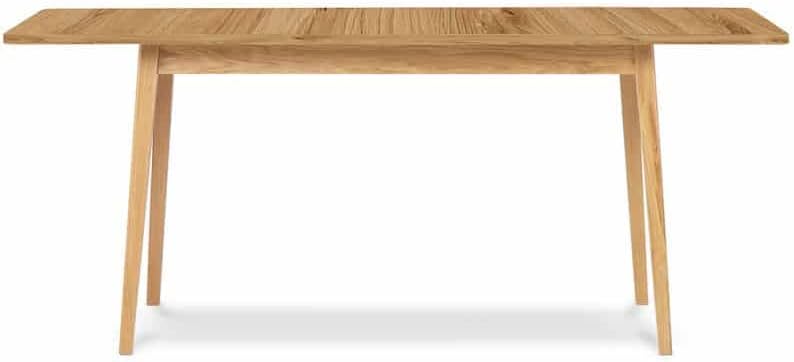 Konsimo Esstisch Ausziehbar Küchentisch - Esszimmertisch im Skandinavisch Stil - Tischbeine aus Massivholz - Esstisch für Küche Esszimmer und Wohnzimmer - 75x140-180x80cm - Braun - Frisk Kollektion