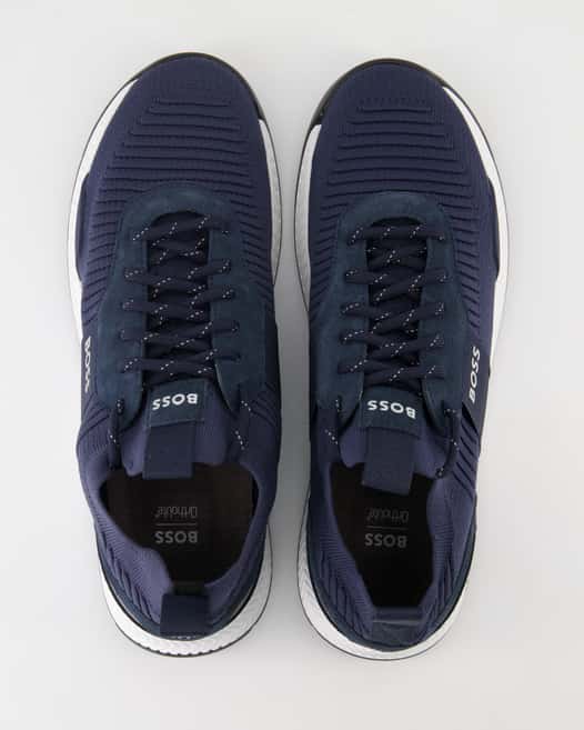 Boss Titanium Runn Sneaker in Blau