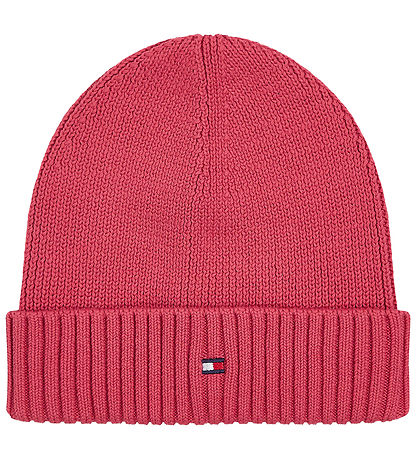 Tommy Hilfiger Mütze - Strick - Small Flagge - Erbe Pink