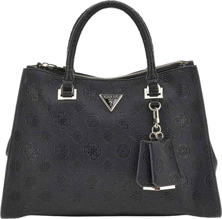 GUESS CRESIDIA SOCIETY SATCHEL Black