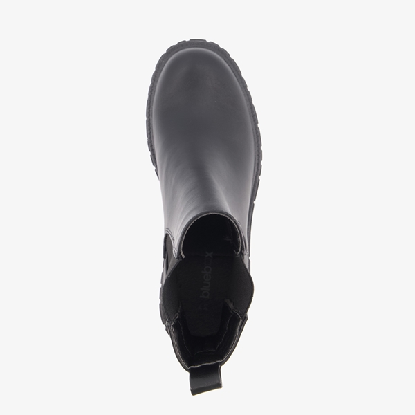 Blue Box dames chelsea boots met hak zwart