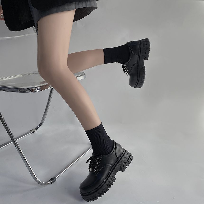 SouthBay Shoes - Oxfords met vetersluiting en platform