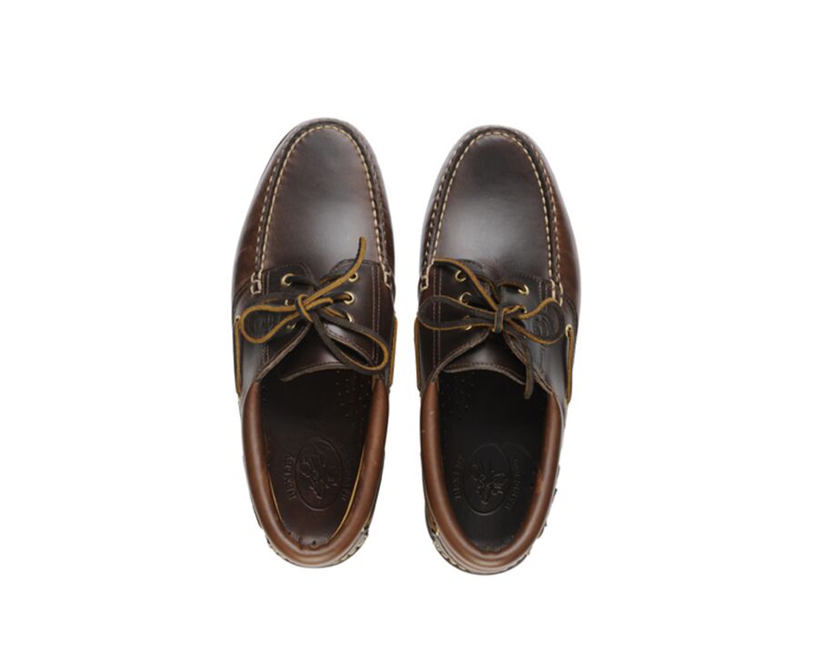 Chaussures bateau homme cuir Marron Foncé - BOCA RATON II