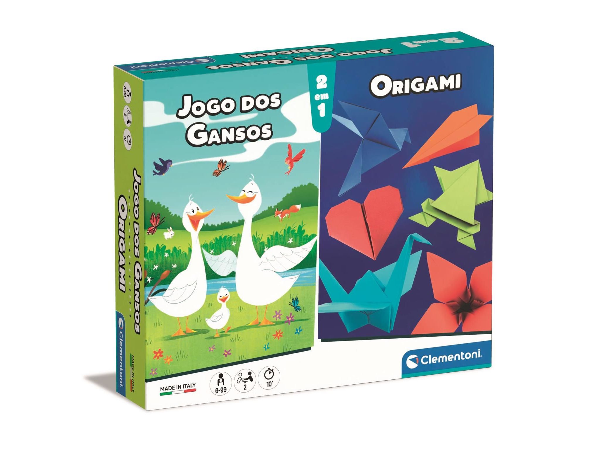JOGO DOS GANSOS   ORIGAMI CLEMENTONI