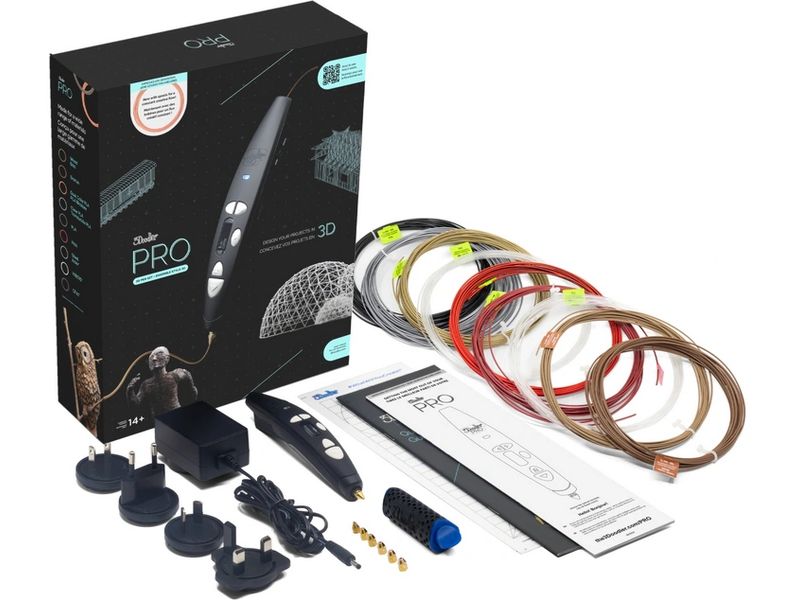 3Doodler 3D-Pen Pro III 7-teilig, Schwarz 3Doodler-Set