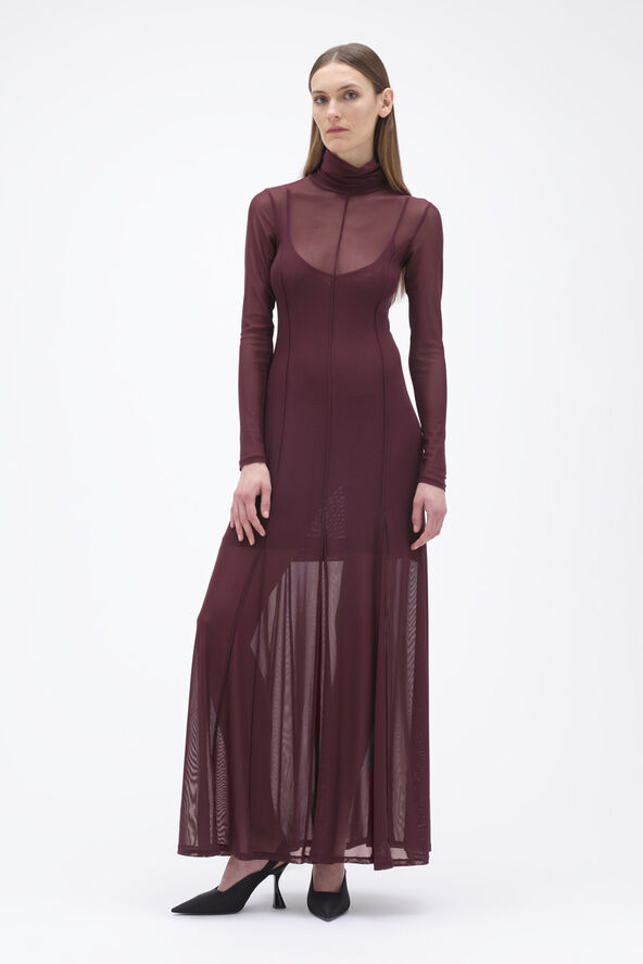REMAIN Maxi Mesh Dress Winetasting
