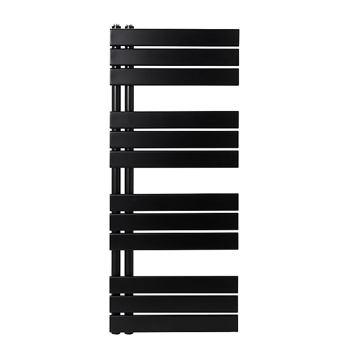 Sèche-serviettes eau chaude GoodHome Boxwood noir 488W