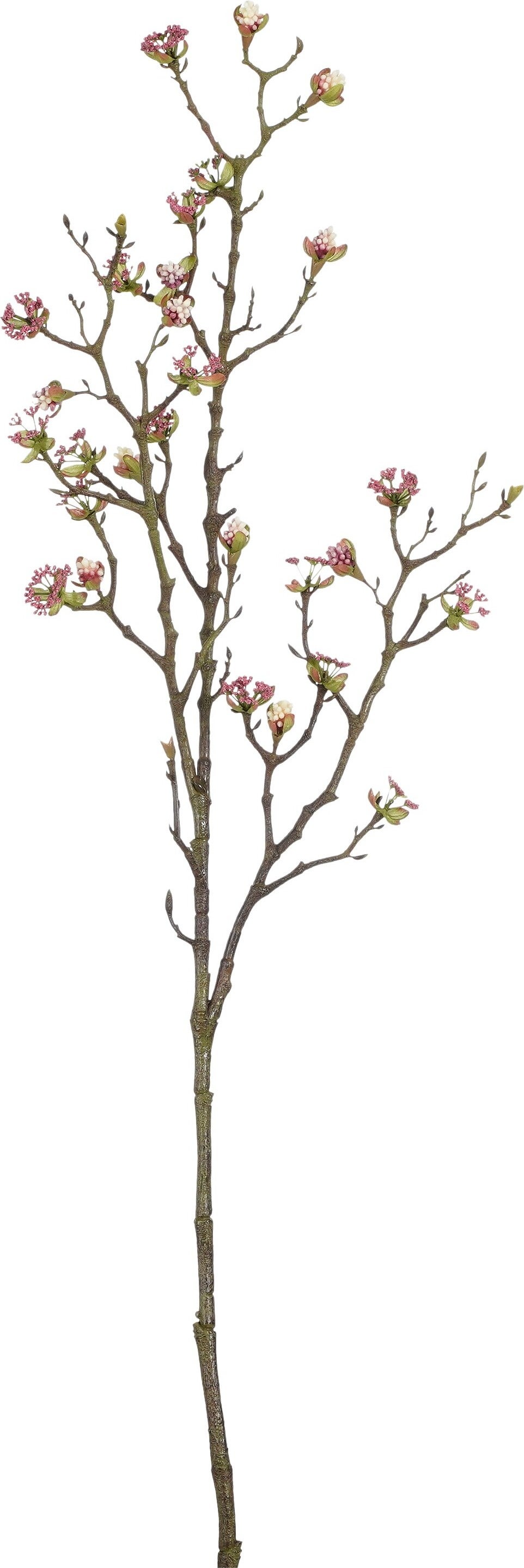 Mica Decorations kunsttak met bessen roze 102 cm