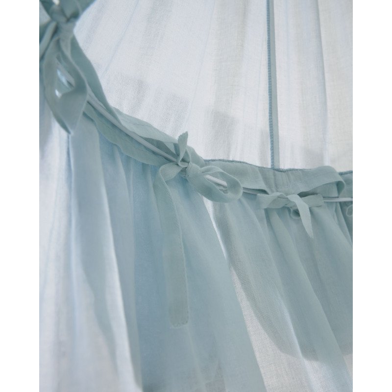 Ciel de lit enfant Carelene 100% coton bleu