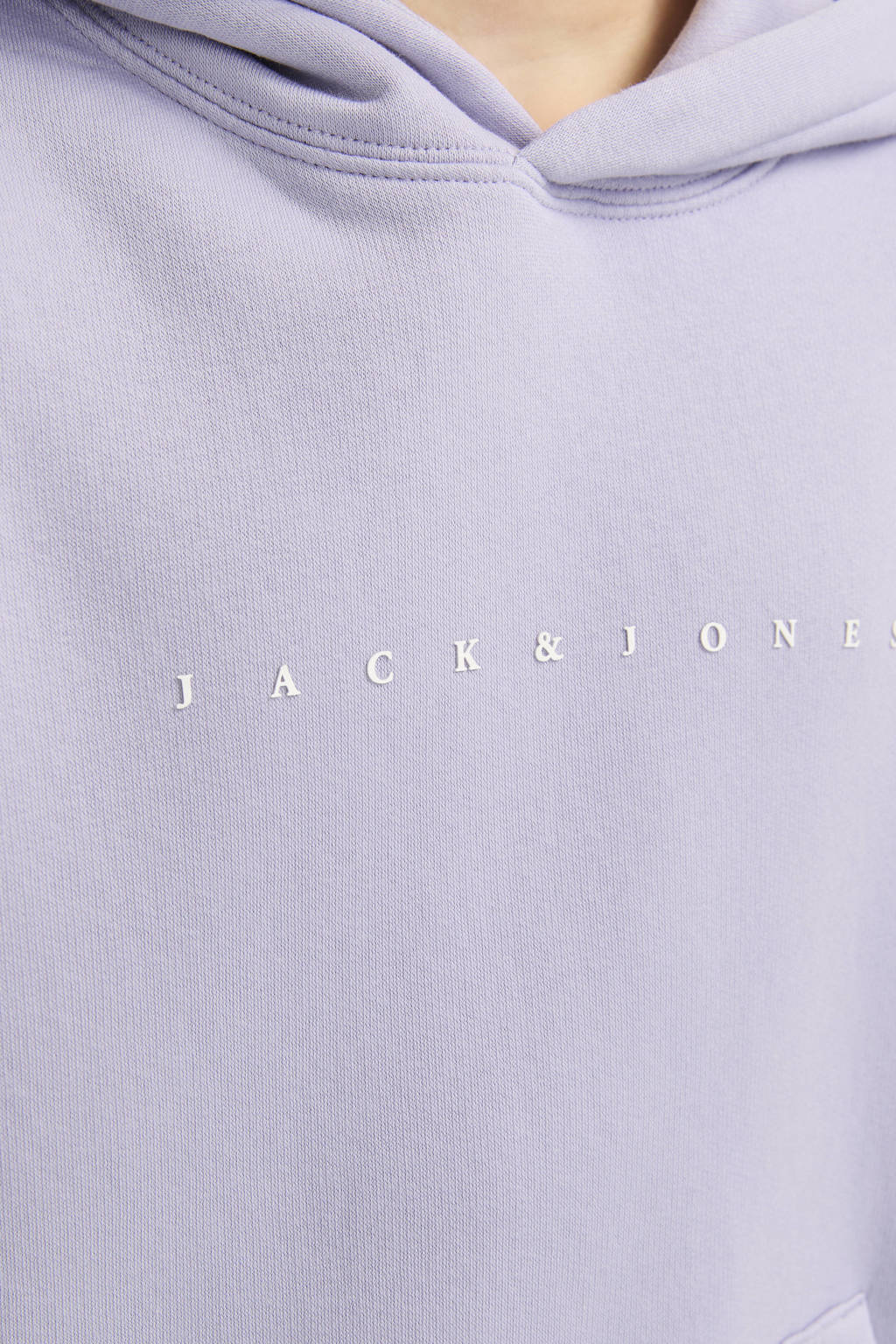 JACK & JONES hoodie JJESTAR met tekst lila
