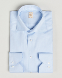 Stenströms 1899 Cotton Royal Oxford Shirt Light Blue