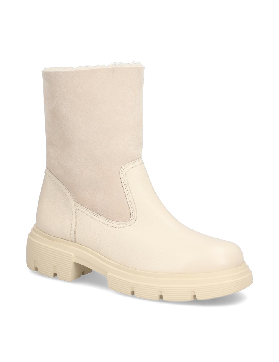 Lederkombination Boot