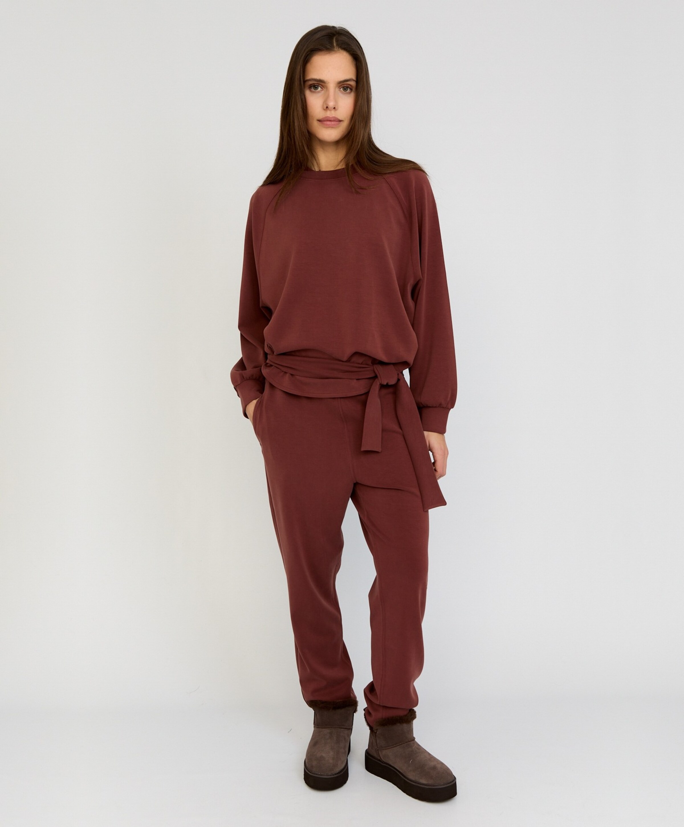 Moscow Dames sweater bruin