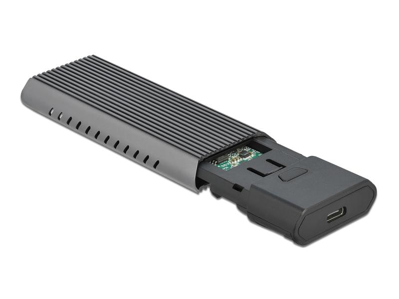 Delock Externes Gehäuse M.2 SATA&NVME zu USB.3.2 M.2 Externes USB Type-C Combo Gehäuse für M.2 NVMe PCIe oder SATA SSD – werkzeugfrei