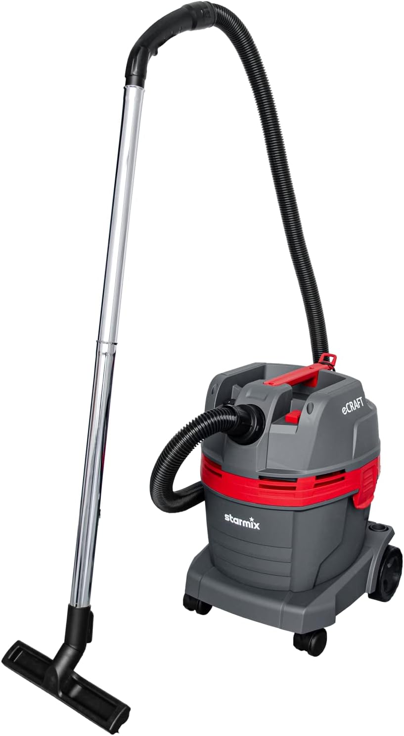 starmix eCraft PL-1422 EWR - Nass-/Trockensauger Staubklasse L, 1400 W, 22 L - Allessauger mit Filterabreinigung & Blasfunktion, kompakt, leicht & intuitiv, 9,5 m Aktionsradius für Büro, Auto, Garage