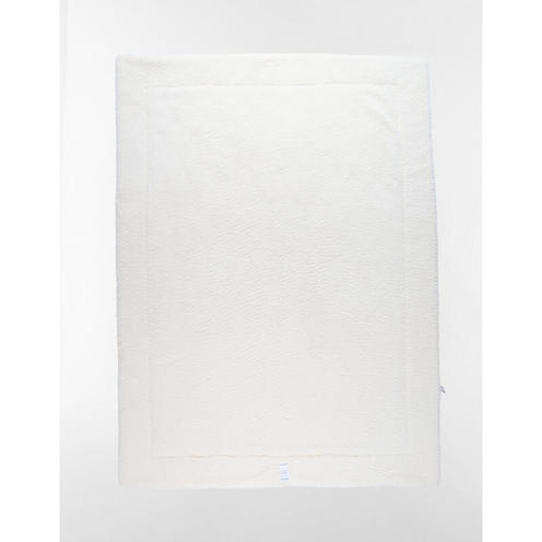 Couverture 100x140cm mousseline & sherpa Bali Moka et Snow - NOUKIE 'S
