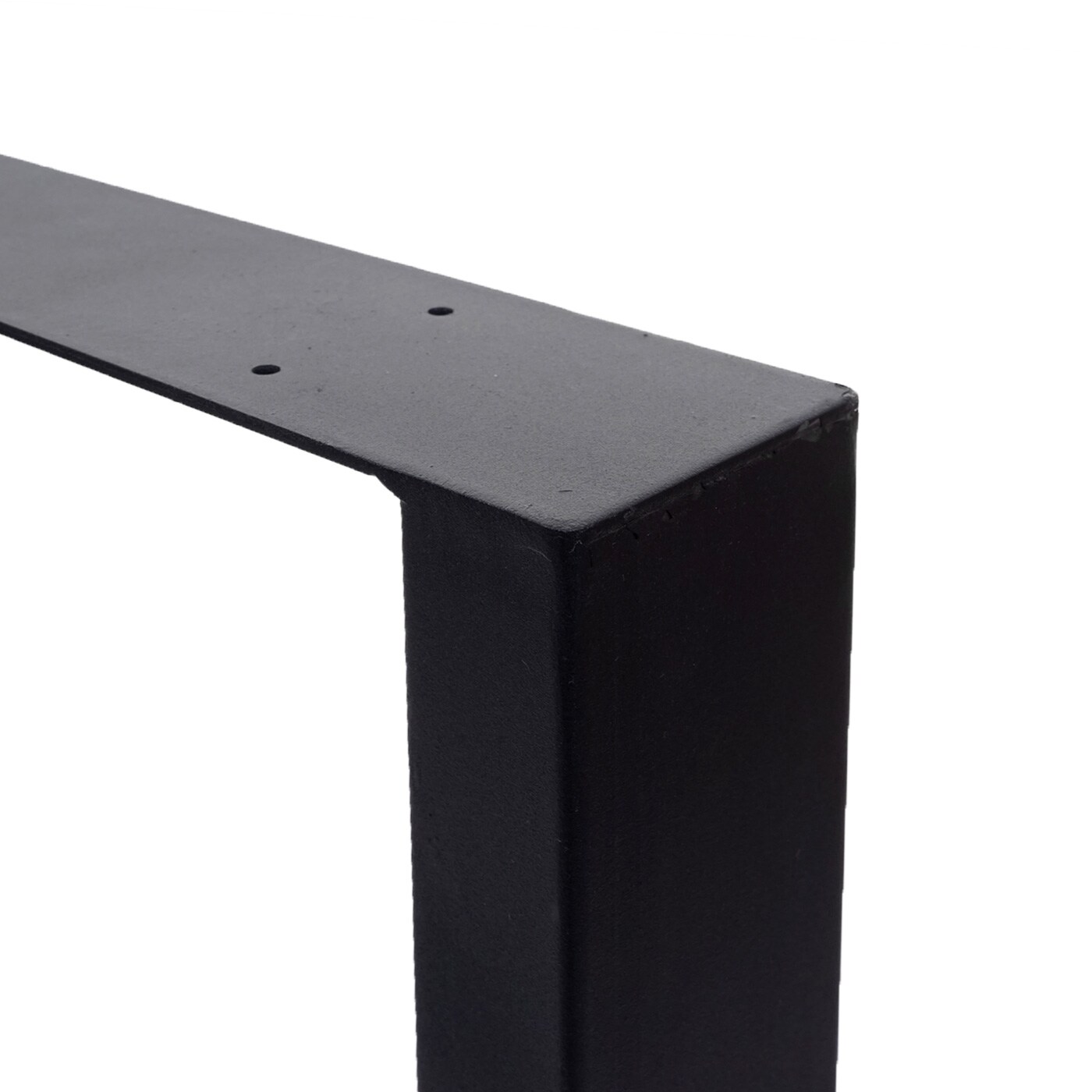 2er-Set Tischbein MCW-H33, für Esszimmertisch Schreibtisch Tischgestell Tischkufe, Industrial 74er-Set 80cm ~ schwarz