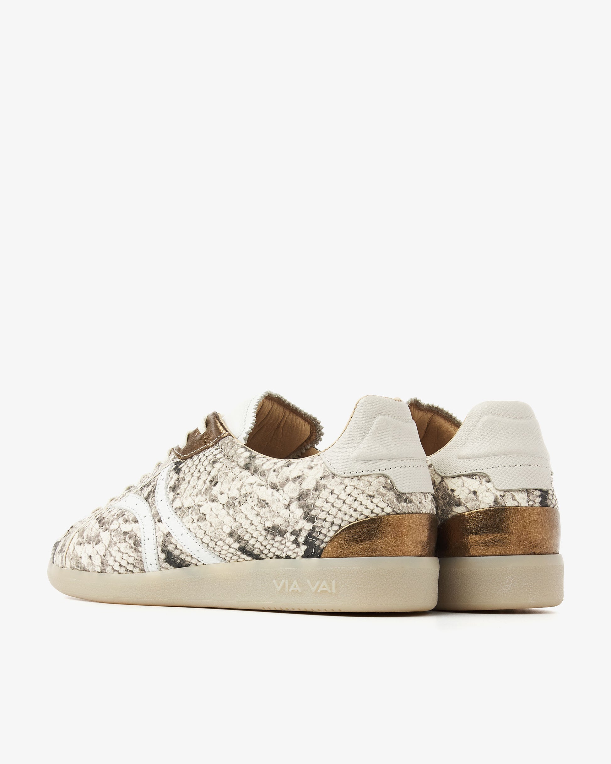 VIA VAI slangenprint dames sneakers Nilla Khloe