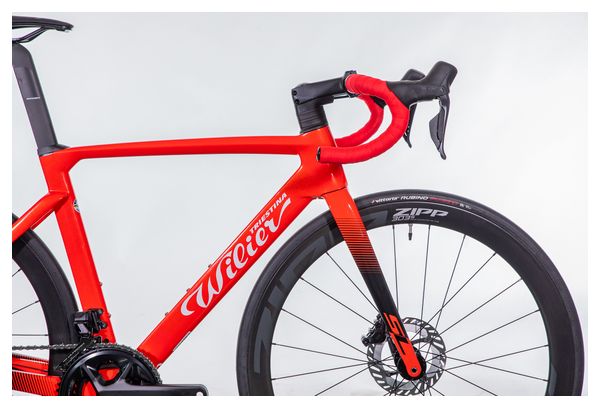 Vélo de Route Wilier Triestina Cento10 SL Shimano Ultegra Di2 12V 700 mm Rouge Noir 2023 - Produit Reconditionné