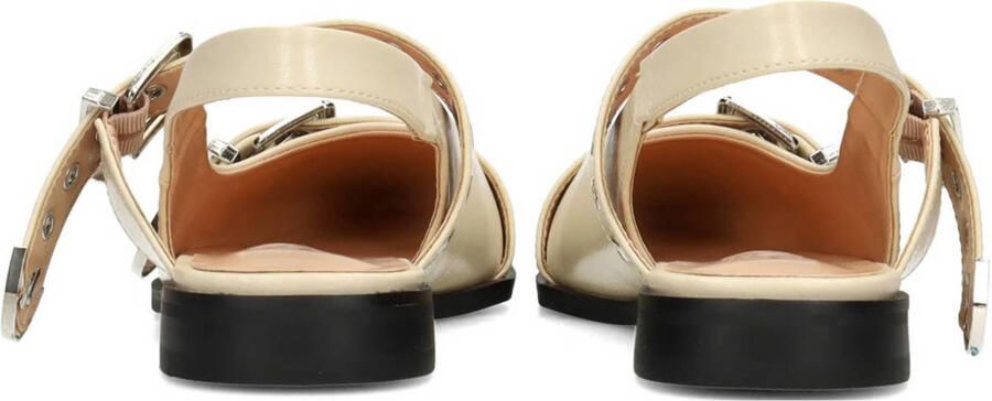 POSH by Poelman Julie lak slingback loafers ecru