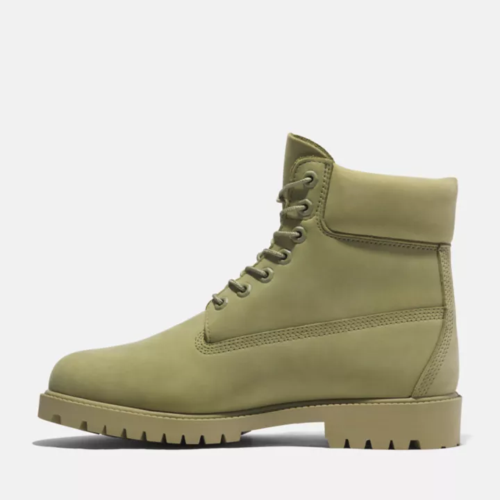 Bottine 6-Inch imperméable à lacets Timberland Heritage pour homme en vert clair