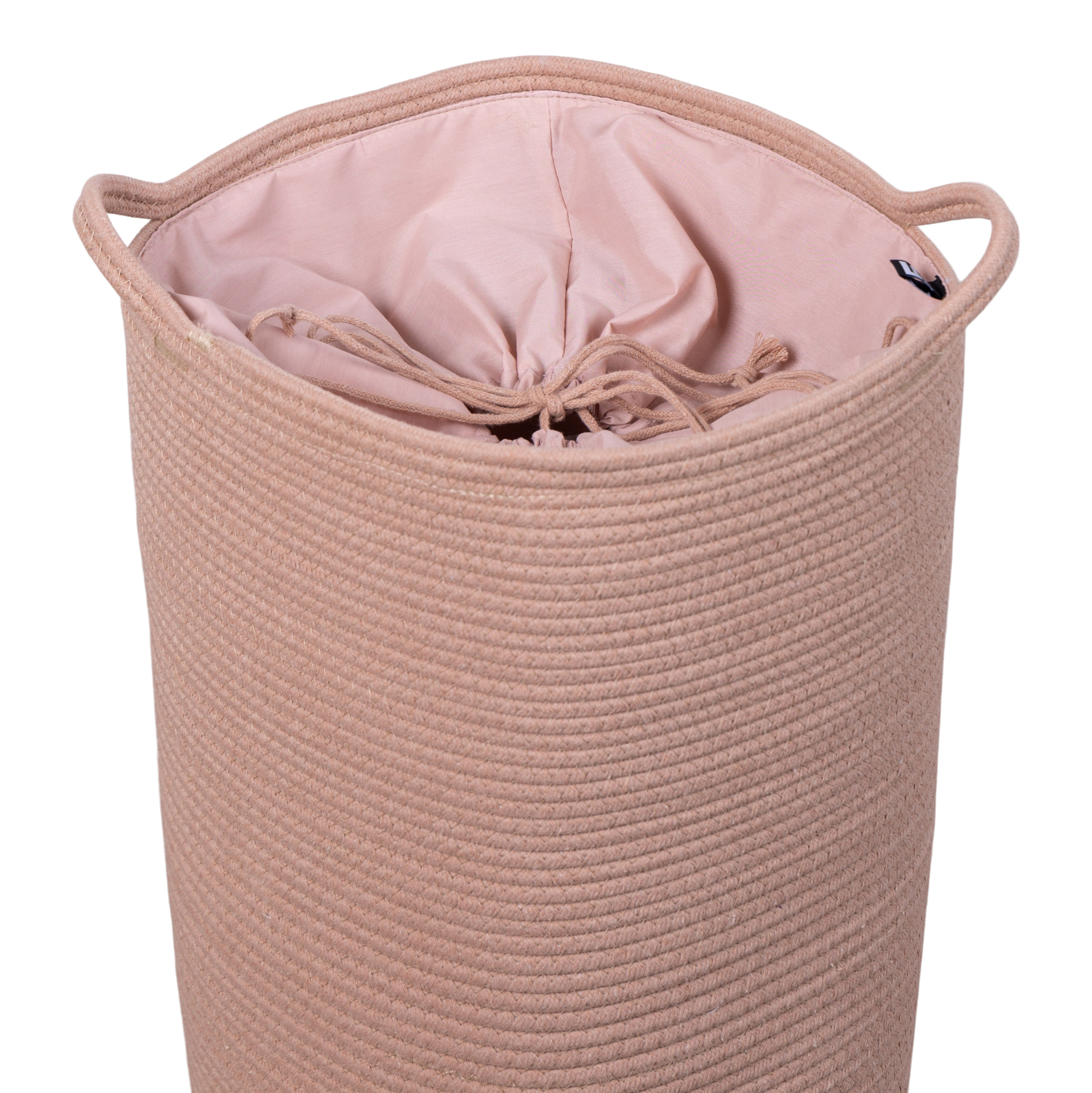 Wasmand katoen blush Ø35 cm