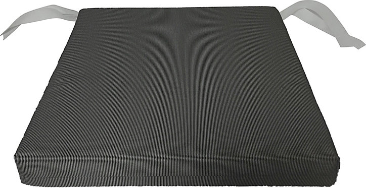 Galette de chaise carrée Florida gris 40 x 40 cm