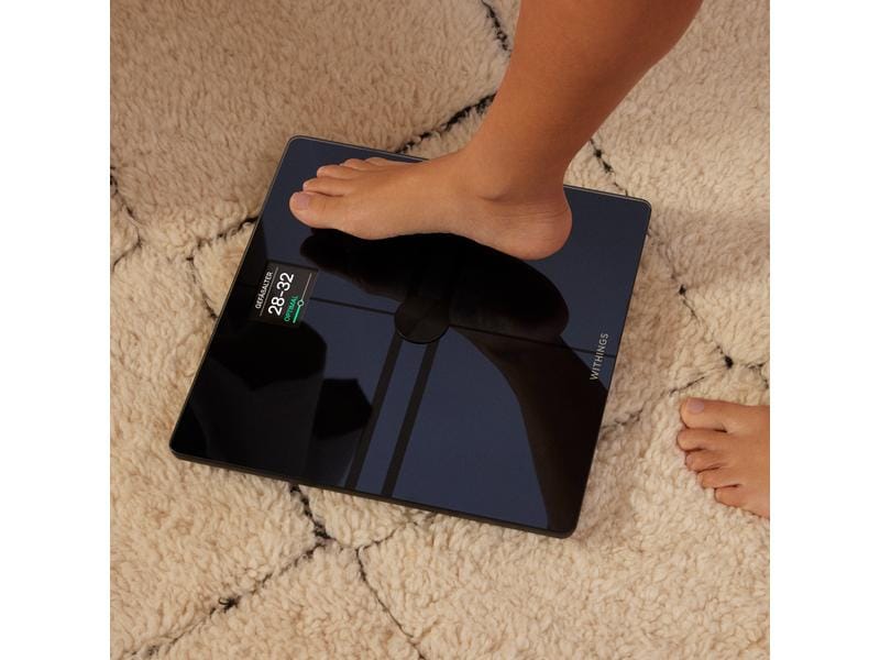 Withings Körperanalysewaage Body Comp Schwarz WLAN-Personenwaage
