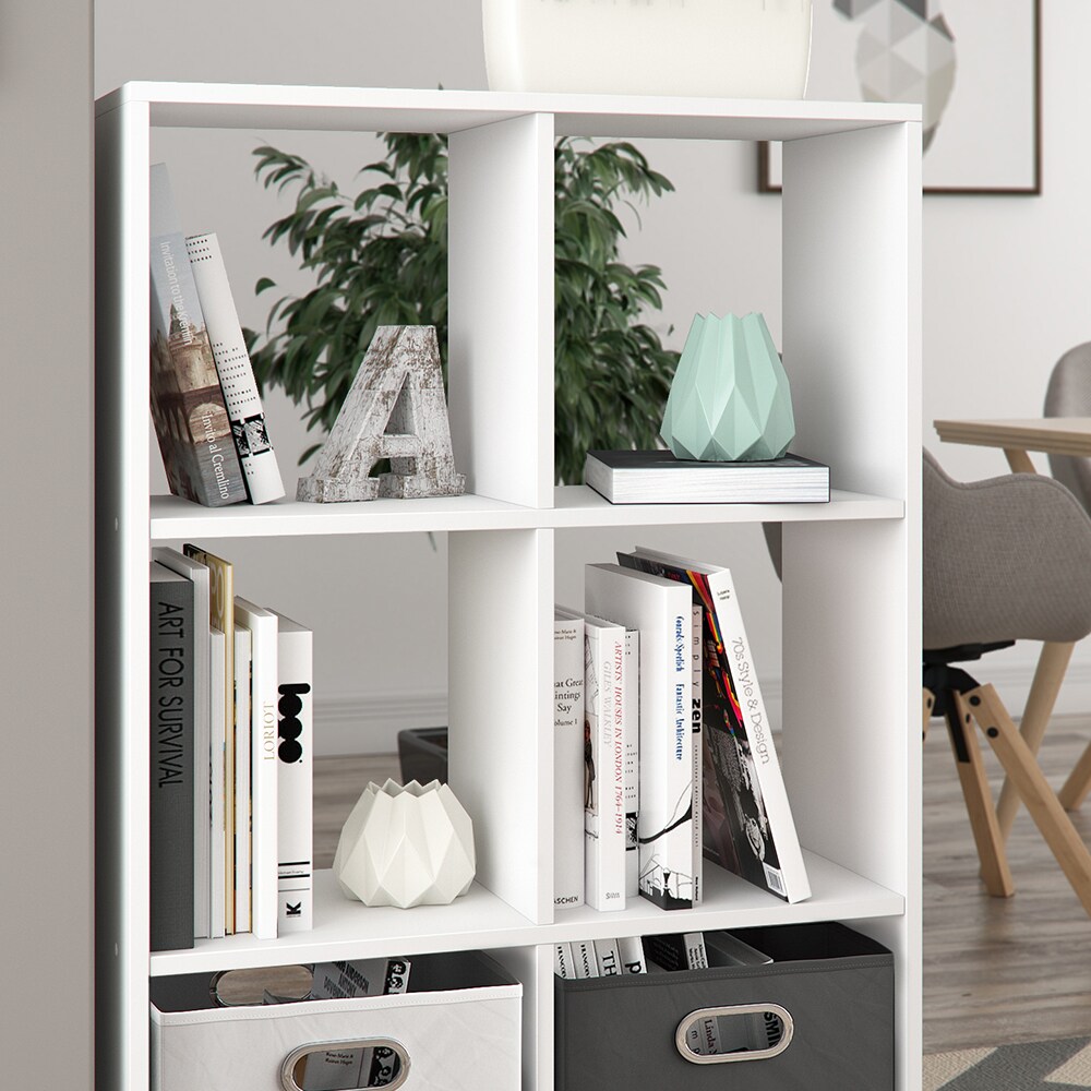 Vicco Raumteiler Bücherregal Standregal Aktenregal Regal 6 Fächer Weiß