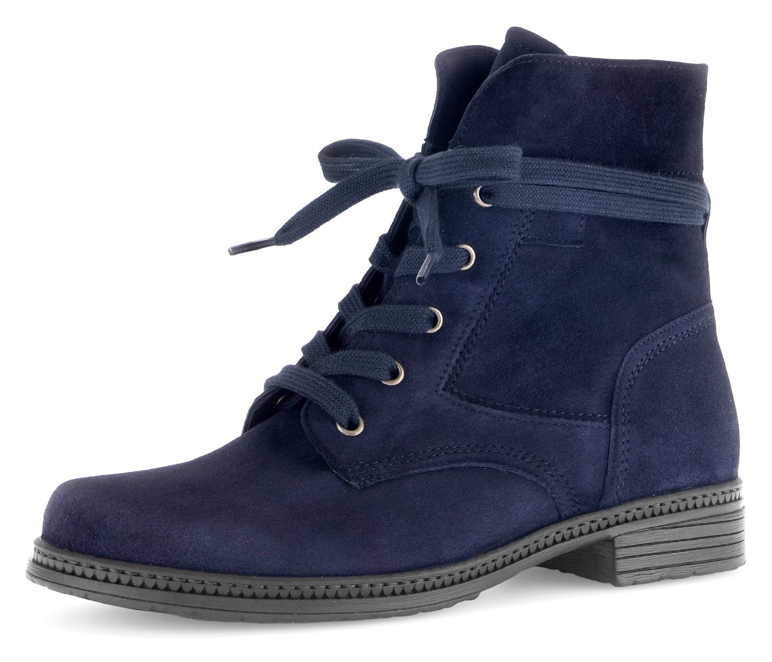 Gabor Schnürboots  , Blockabsatz, Schnürstiefelette mit schaftumwickelenden Schnürsenkeln