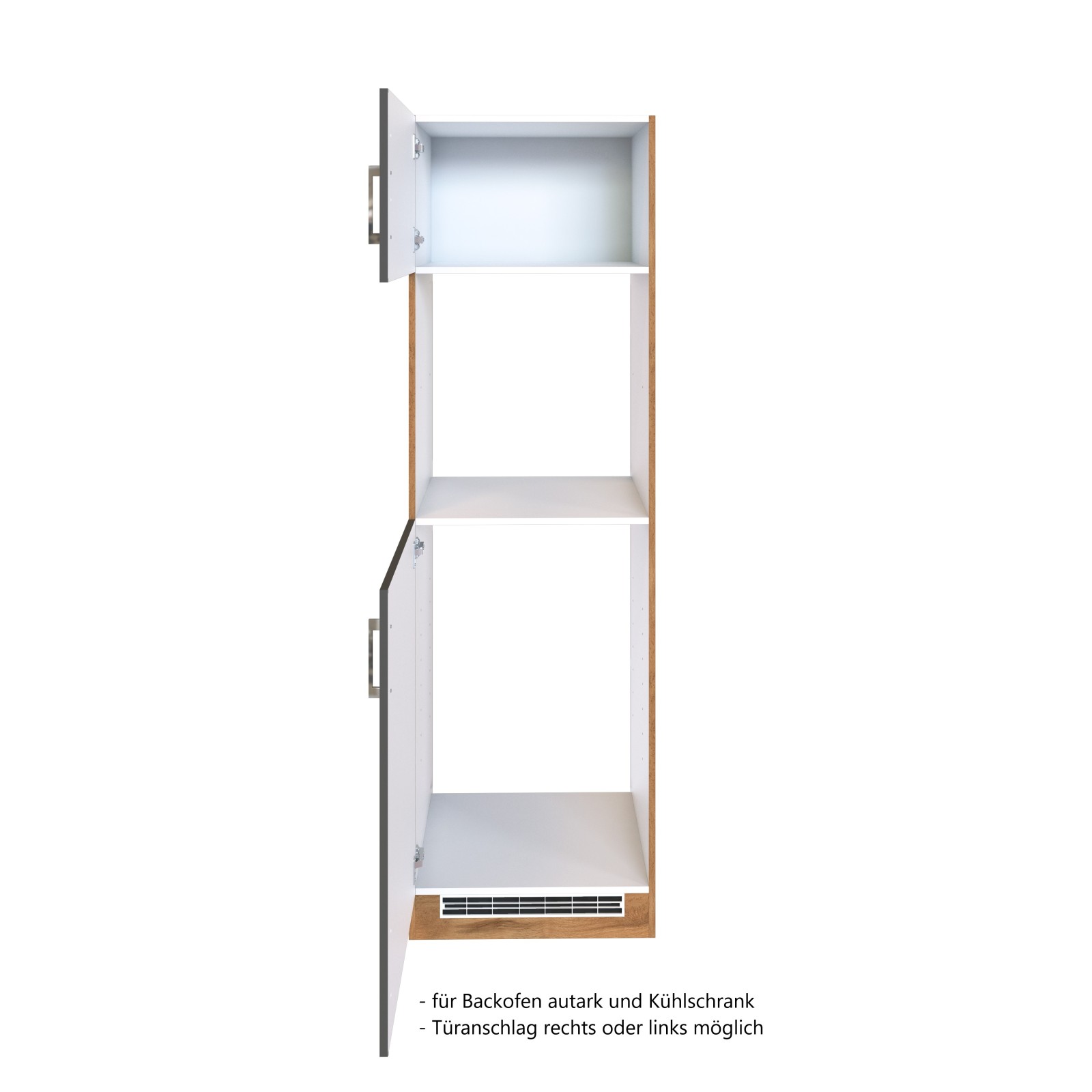 Umbauschrank SORRENTO - anthrazit - Wotan Eiche - 60 cm