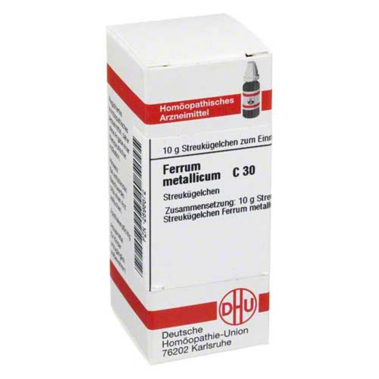 DHU Ferrum metallicum C 30 Globuli, 10 g