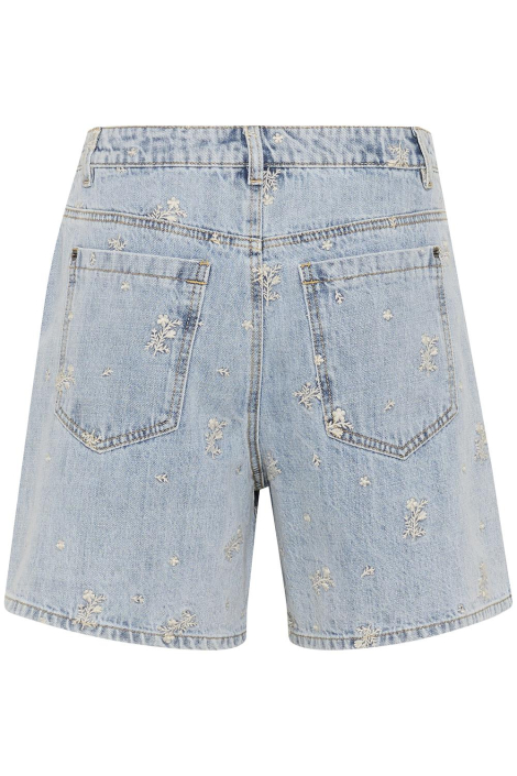 Kaffe blauwe dames korte broek