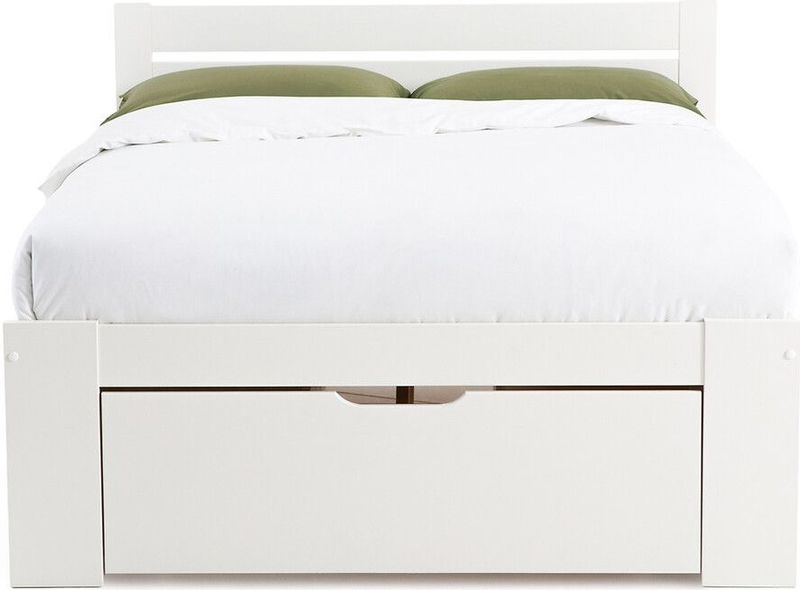 Konni - Futonbed - Wit - Hout - Met Lades en Nachtkastjes