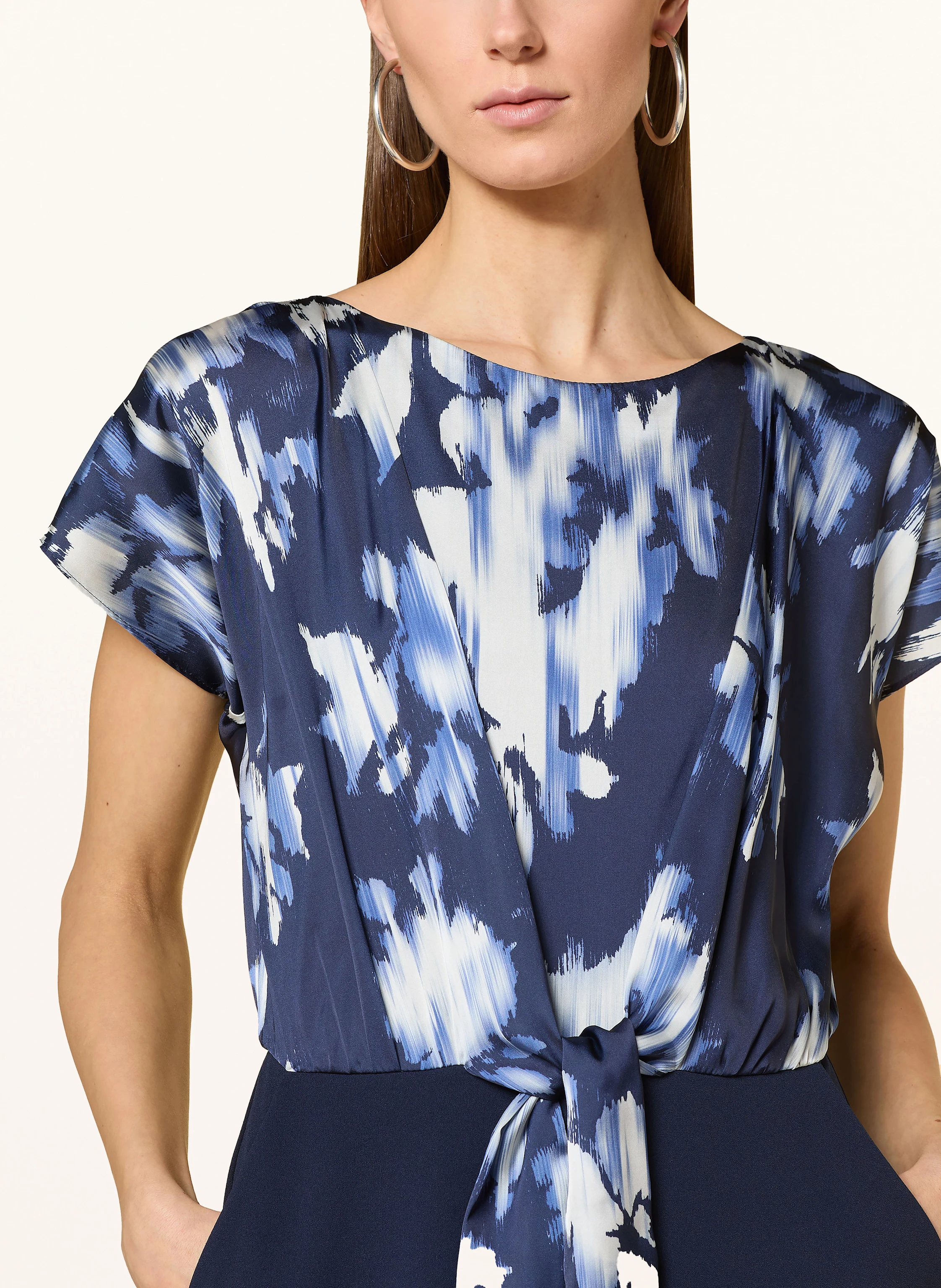 SWING Jumpsuit im Materialmix