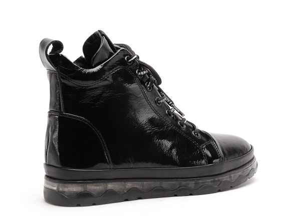Coco abricot boots bottine plates femme sabaillan vernis noir