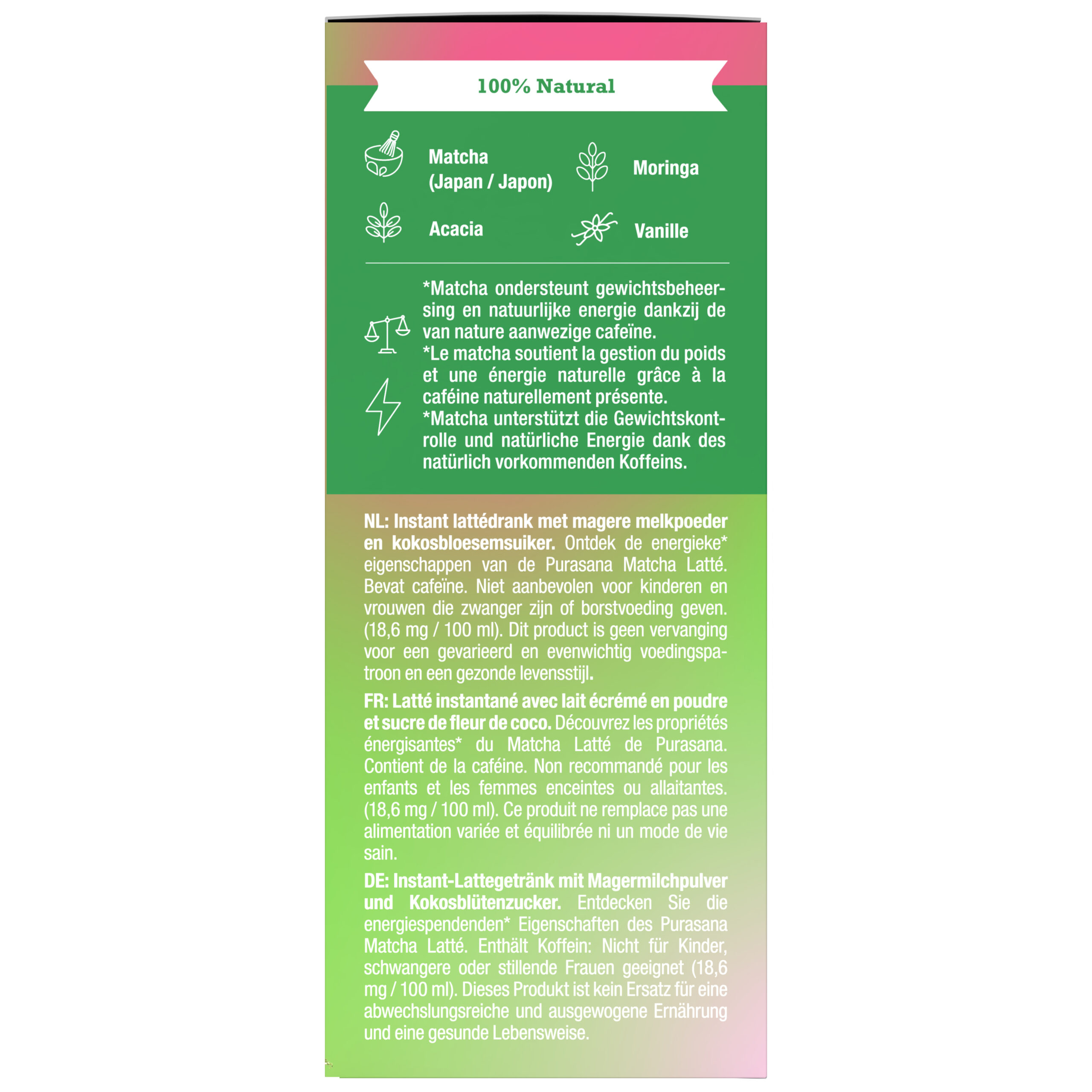 Purasana Matcha Latté Bio (6 x 10 gr)