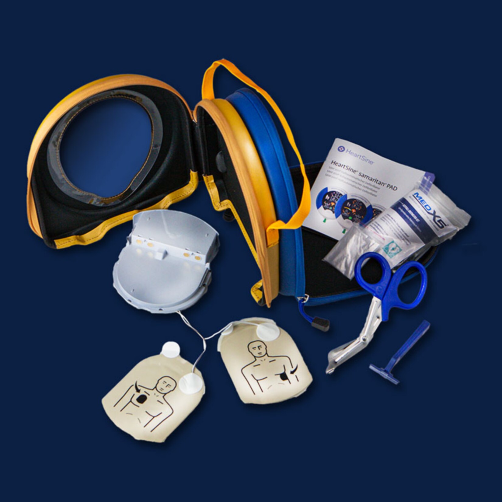 MedX5 HeartSine samaritan® PAD360P, AED-Set mit automatischer Schockabgabe