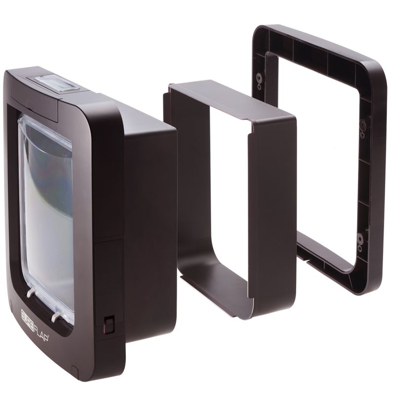 Chatière SureFlap XXL, lecteur de puces, marron