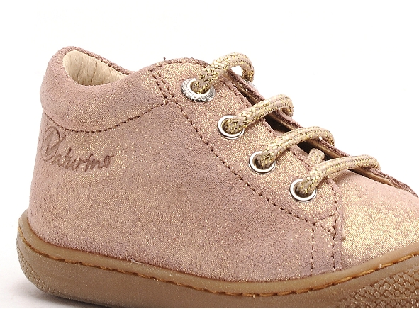 Naturino boots bottine bebe cocoon suede glitter rose