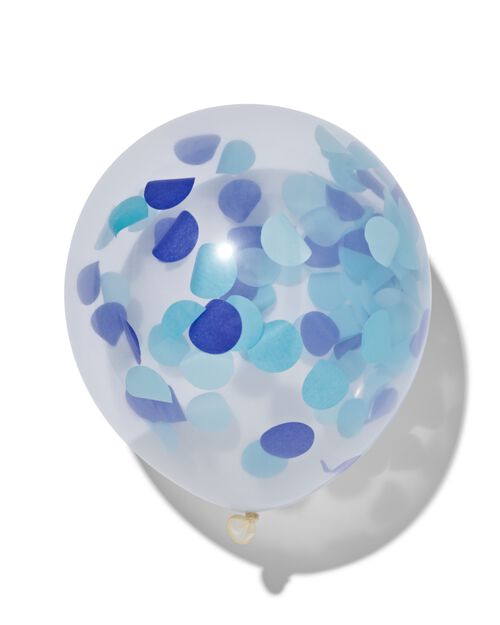 6 ballons confetti