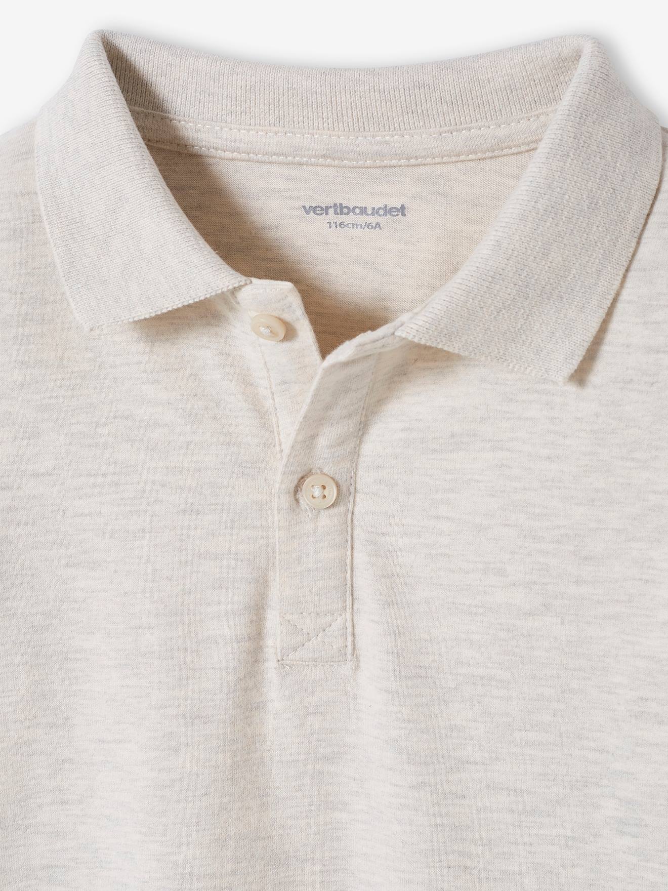 Conjunto de 2 camisas polo de manga comprida para meninos, azul escuro, bicolor/multicoloridas