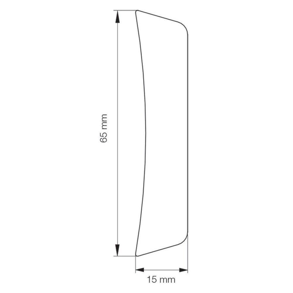 FORINGSLIST EASY HVIT 15X65X2300MM