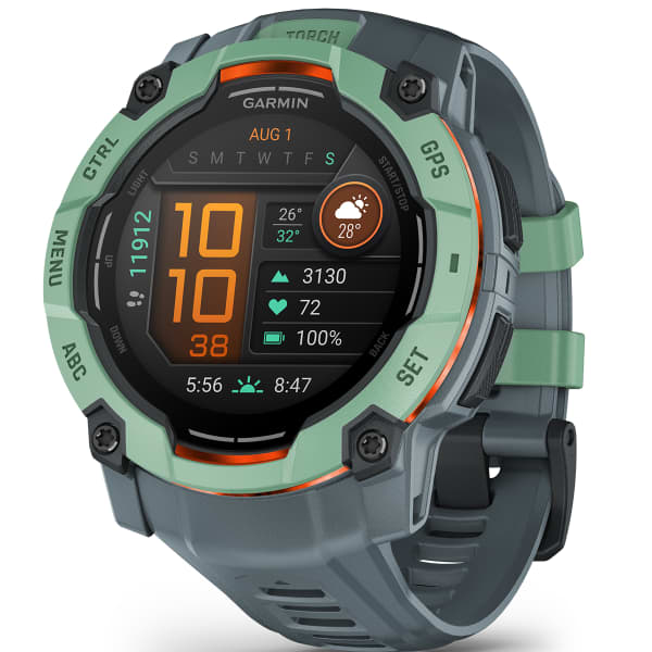 Nouveautés trail GARMIN INSTINCT 3 50 MM AMOLED N EOTROPIC BEZEL W/ TWILIGHT BAND