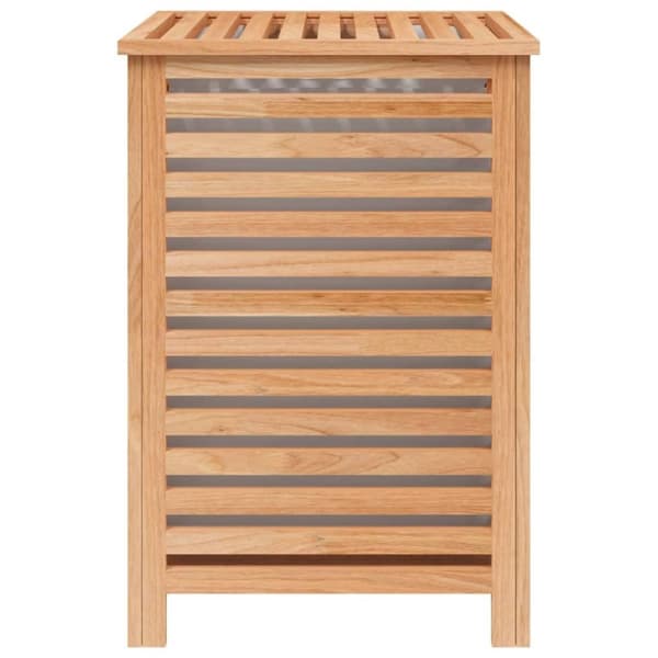 vidaXL Skittentøyskurv 45x45x65 cm heltre valnøtt