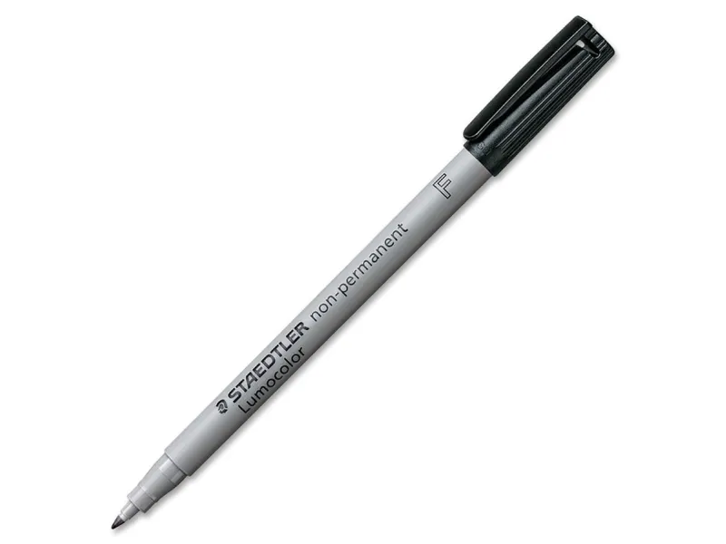 Staedtler Lumocolor sort F 0,6 mm 316-9 non-permanent - (10 stk.)