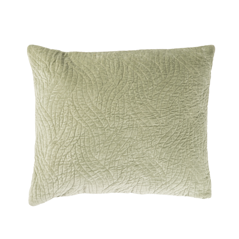Sierkussen Curve velours dewgreen 45x55 cm