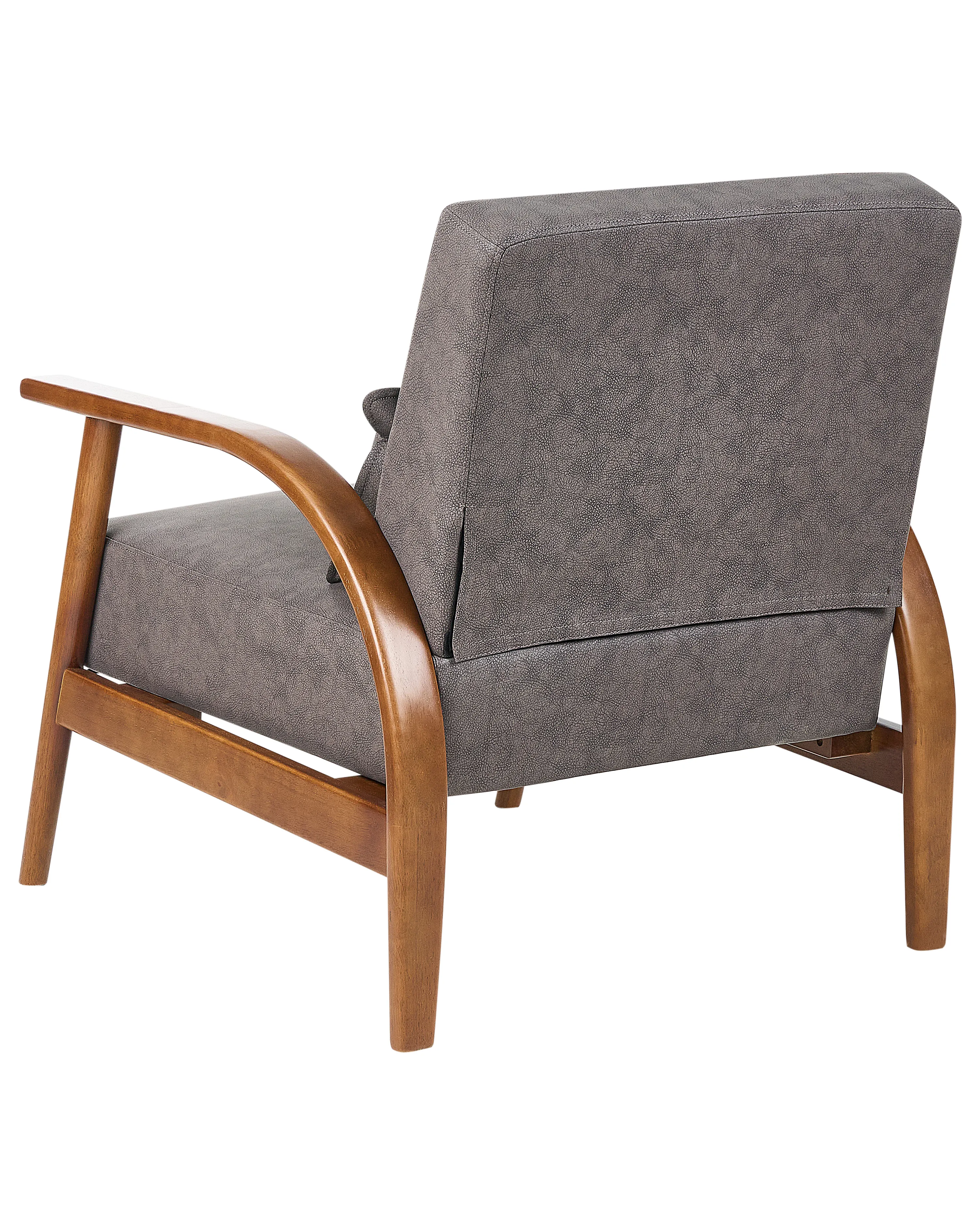 Fauteuil SKARA Kunstleer Donkerbruin