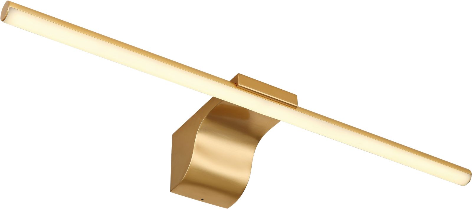LED-Wandleuchte - messingfarben - 70 cm breit