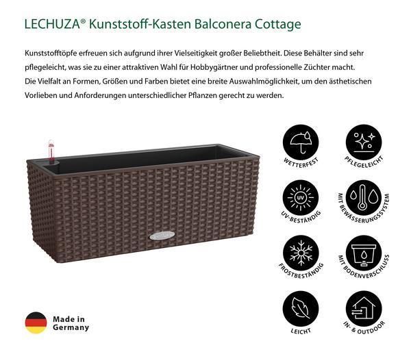 LECHUZA® Kunststoff-Kasten Balconera Cottage,